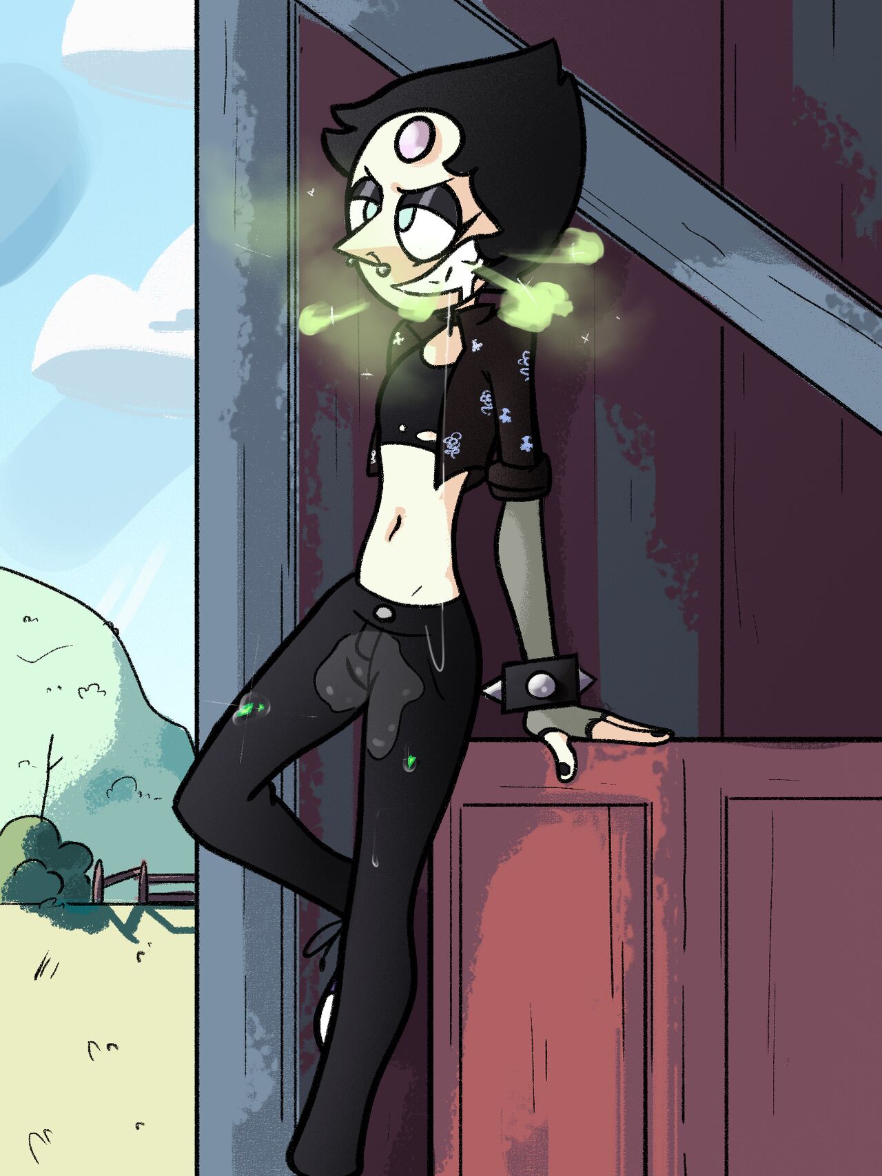 Goth Pearl X Peridot vore page 10 full