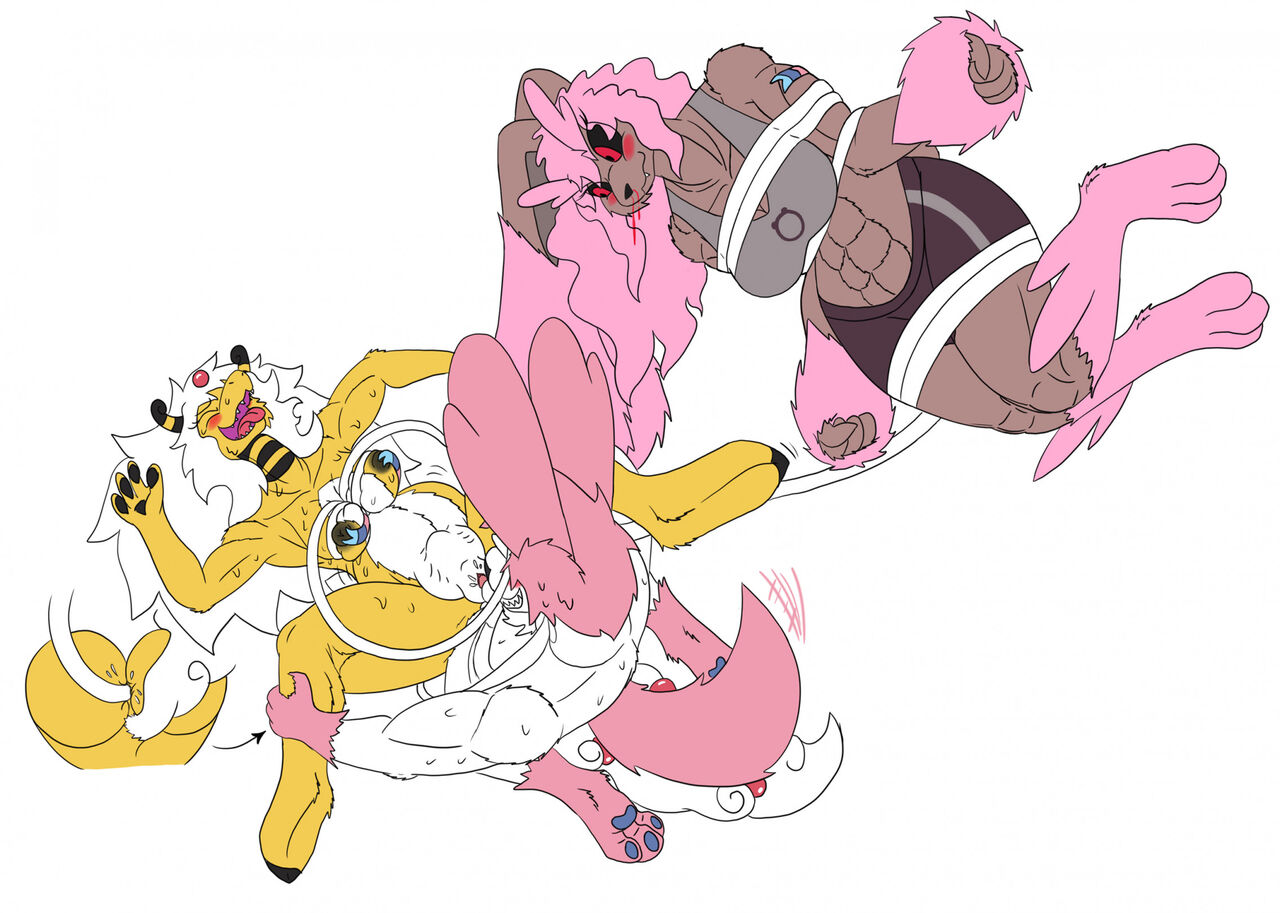Joining The Bandits, Becoming a Herm Ampharos, A Delicious Renamon &amp; Petra and Felina page 2 full