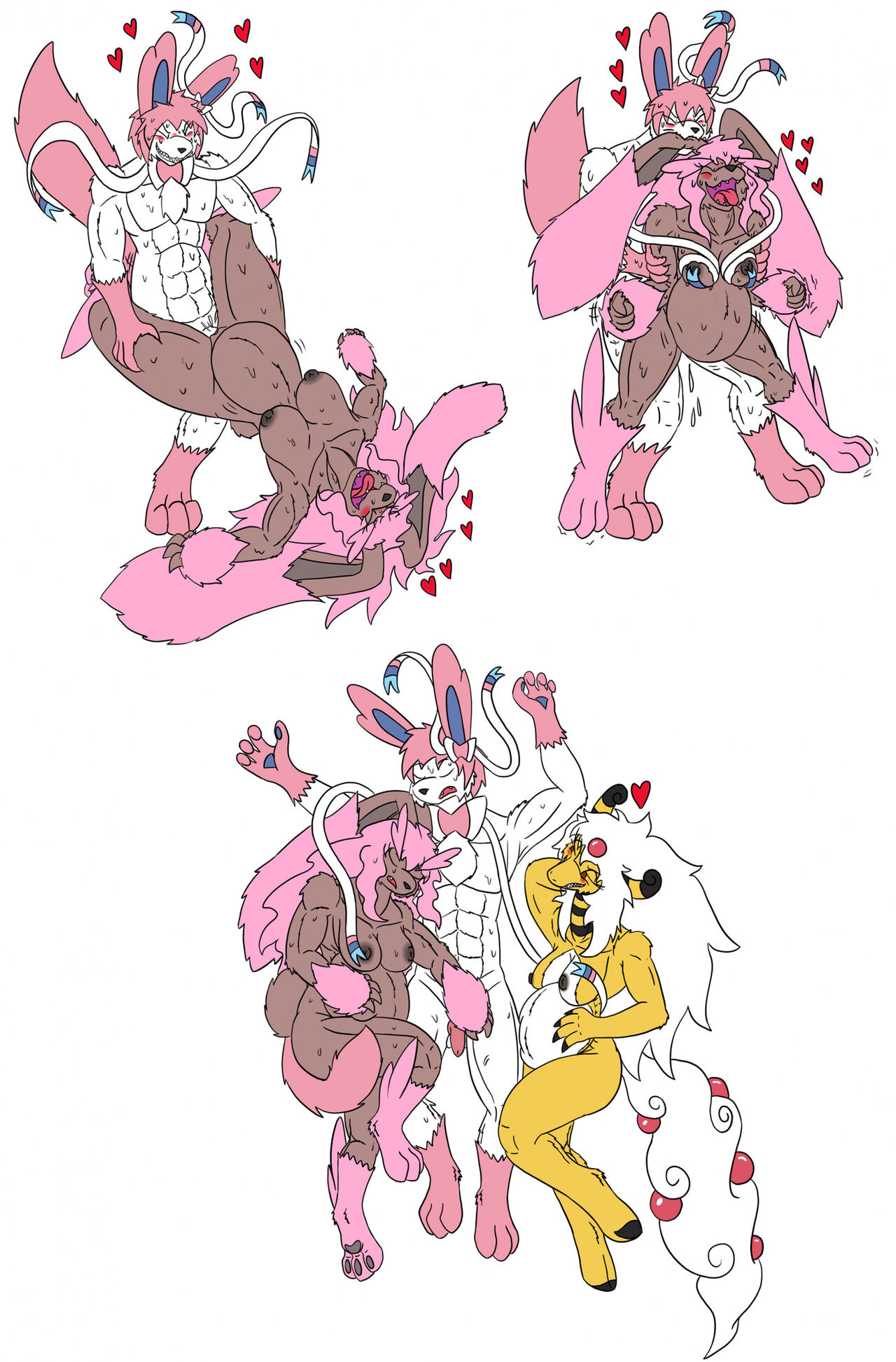Joining The Bandits, Becoming a Herm Ampharos, A Delicious Renamon &amp; Petra and Felina page 3 full