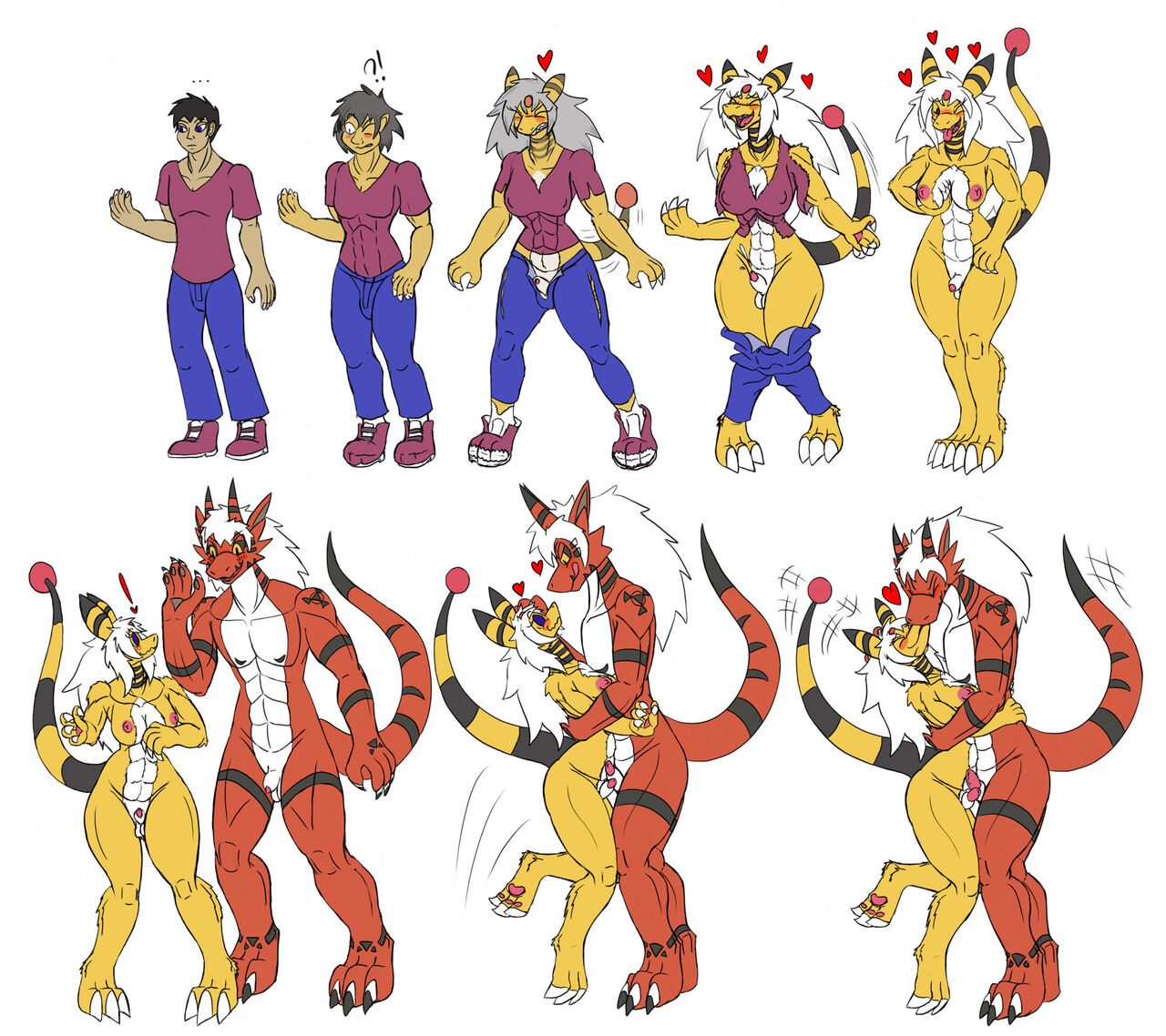 Joining The Bandits, Becoming a Herm Ampharos, A Delicious Renamon &amp; Petra and Felina page 4 full