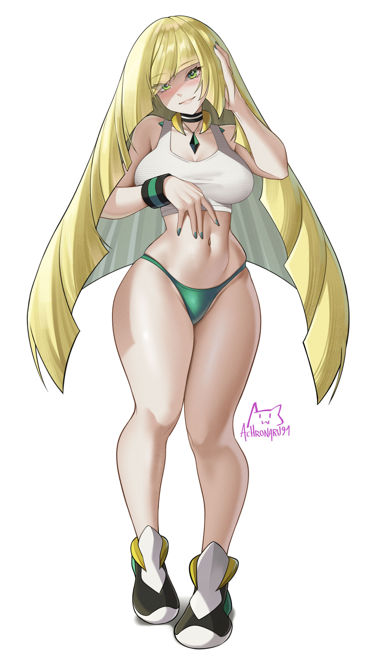 Lusamine Strip Game page 2 full