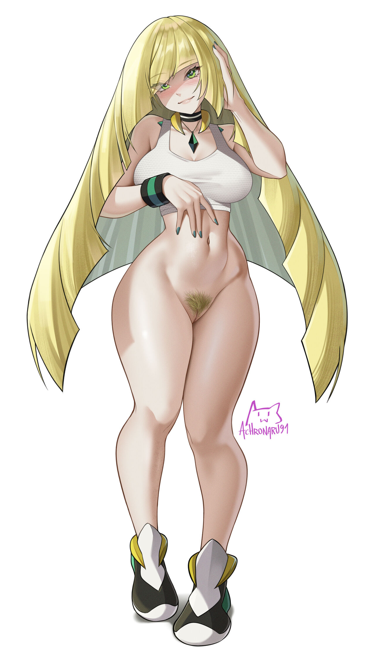 Lusamine Strip Game page 3 full