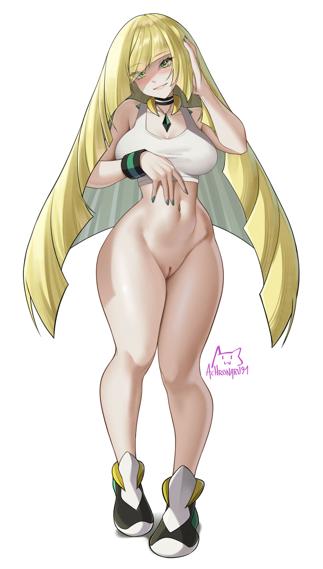 Lusamine Strip Game page 4 full