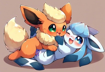 flareon mating with glaceon cover