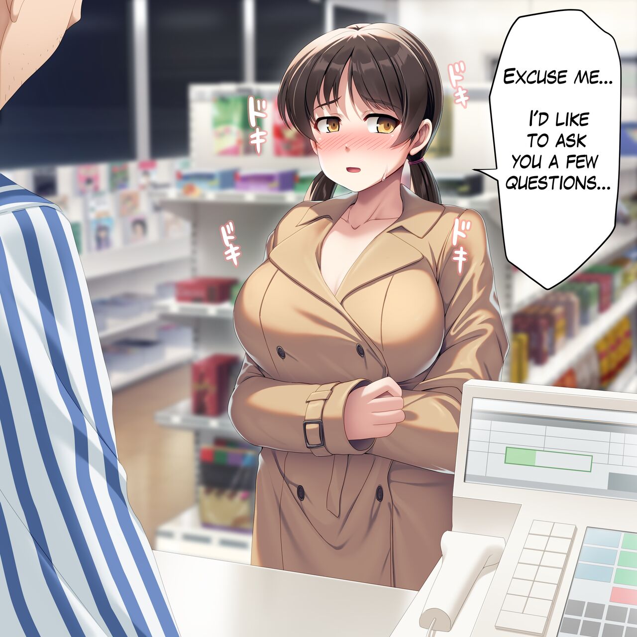 A girl exposing herself at a convenience store page 3 full