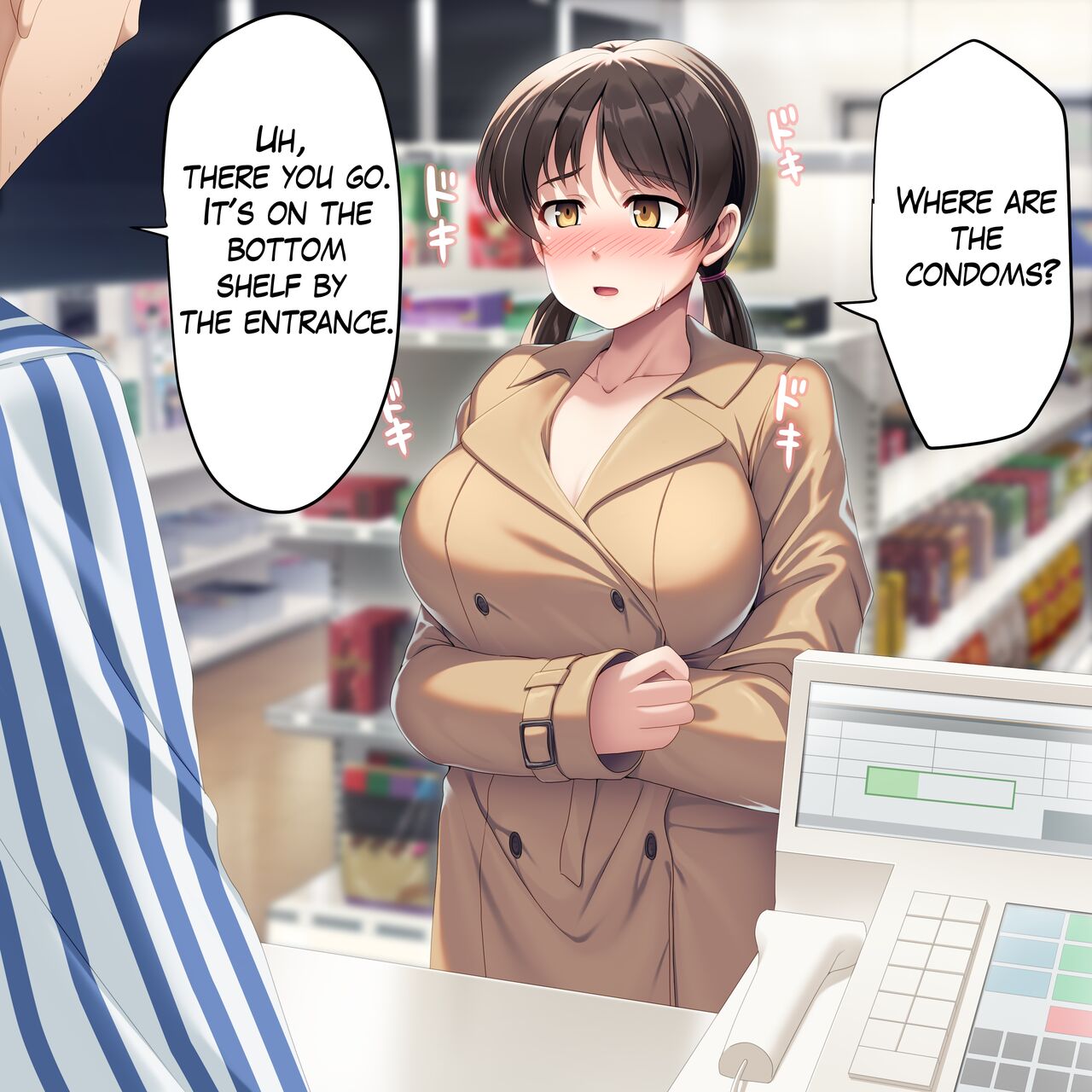 A girl exposing herself at a convenience store page 4 full