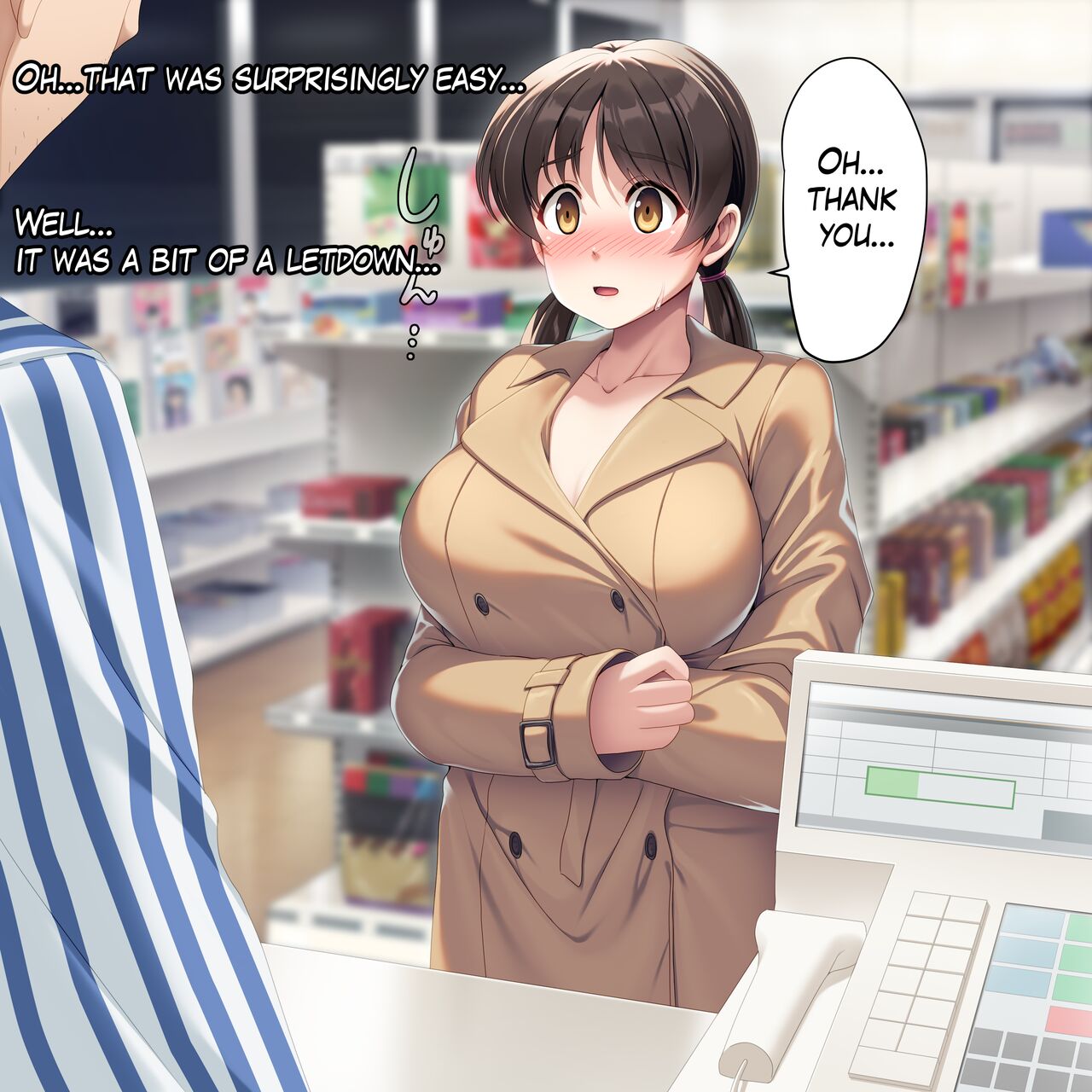A girl exposing herself at a convenience store page 5 full