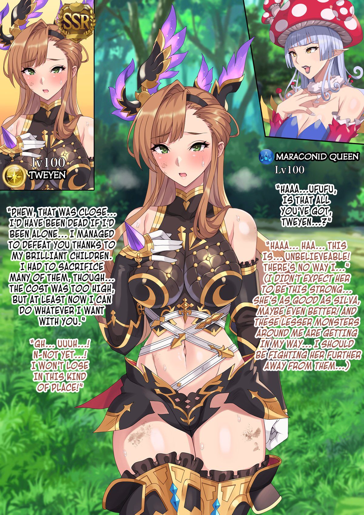 Tweyen Zako kinoko Monster-ka 1 | silva transforms into a small-fry mushroom monster 1. page 5 full