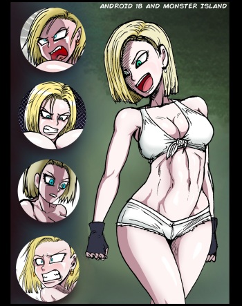 Android 18 and Monster Island cover
