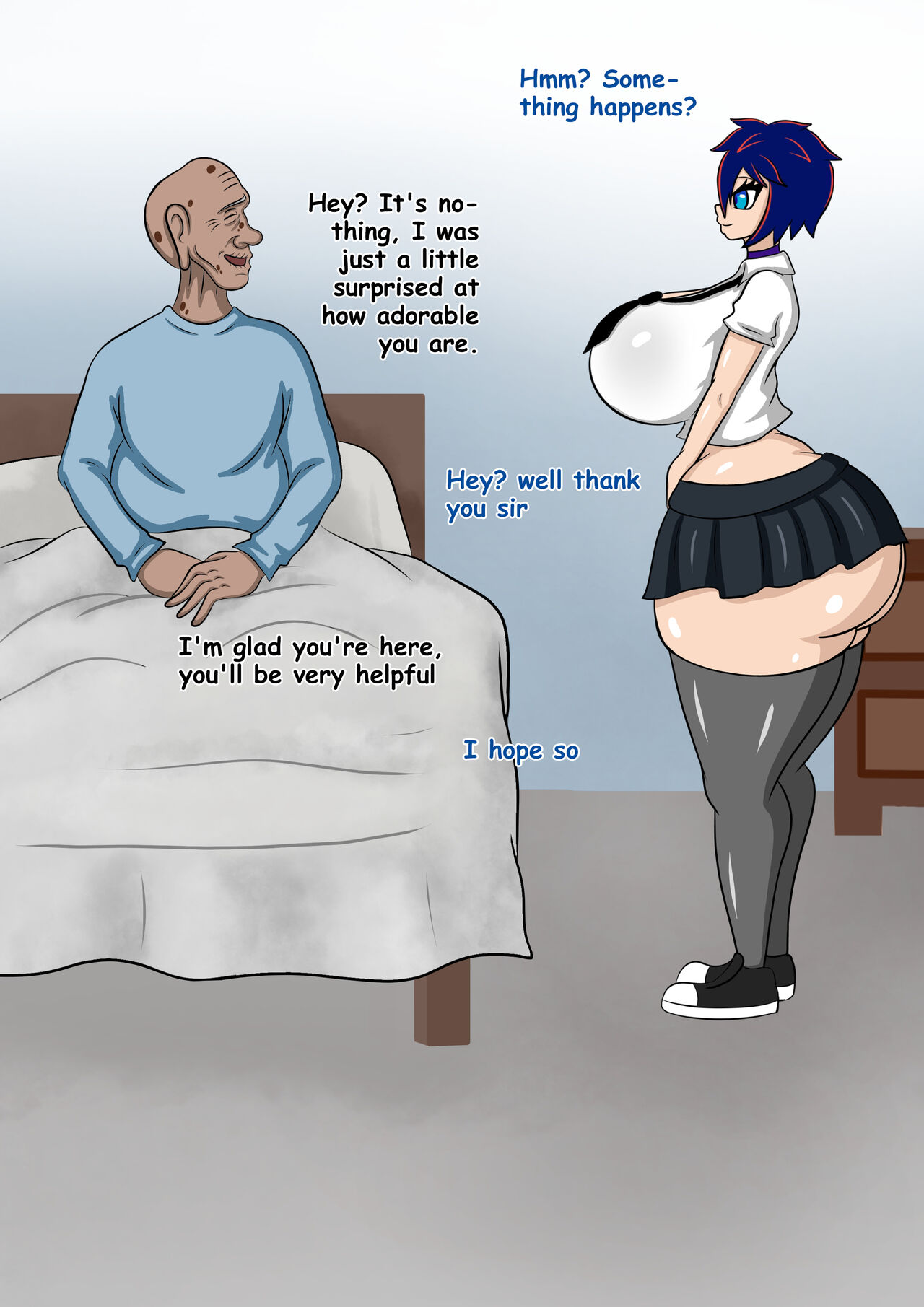 Taking Care of My Friend's Grandpa page 10 full
