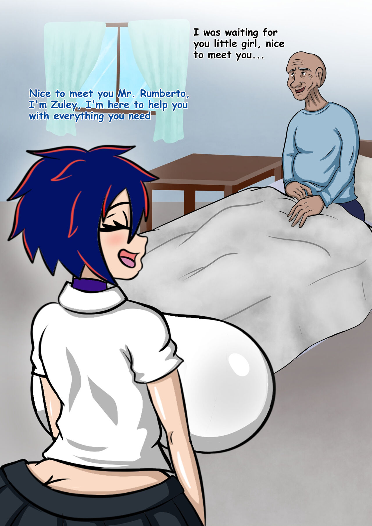 Taking Care of My Friend's Grandpa page 8 full