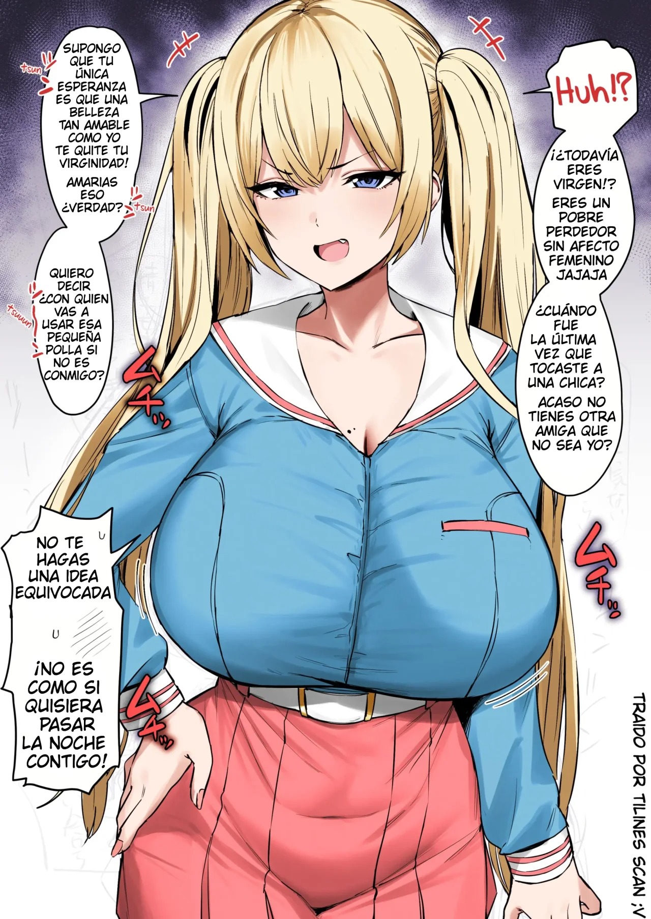 Katte ni Doutei to Kanchigai shite kuru Kotekote no Tsundere Kinpatsu Twintail | Tsuper Tsundere Twintail Blonde Mistakes You as a Virgin page 1 full