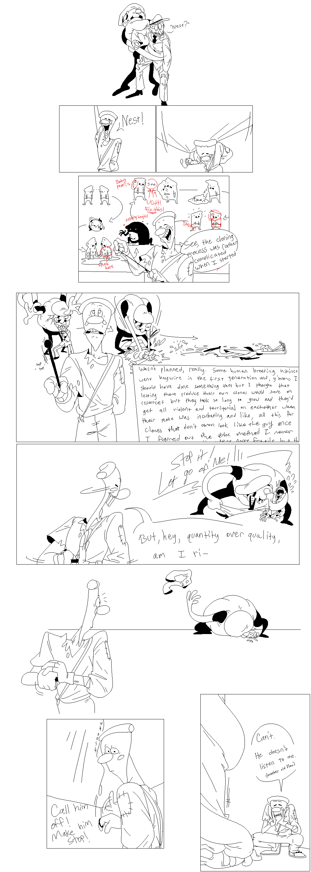 Mr. Stick and Fake Peppino Comic page 5 full