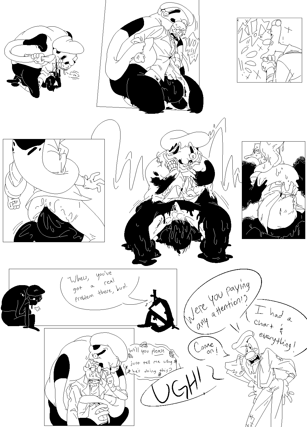 Mr. Stick and Fake Peppino Comic page 6 full