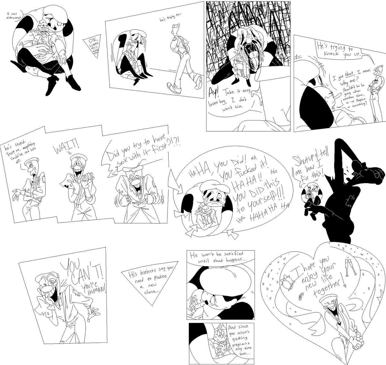 Mr. Stick and Fake Peppino Comic page 7 full