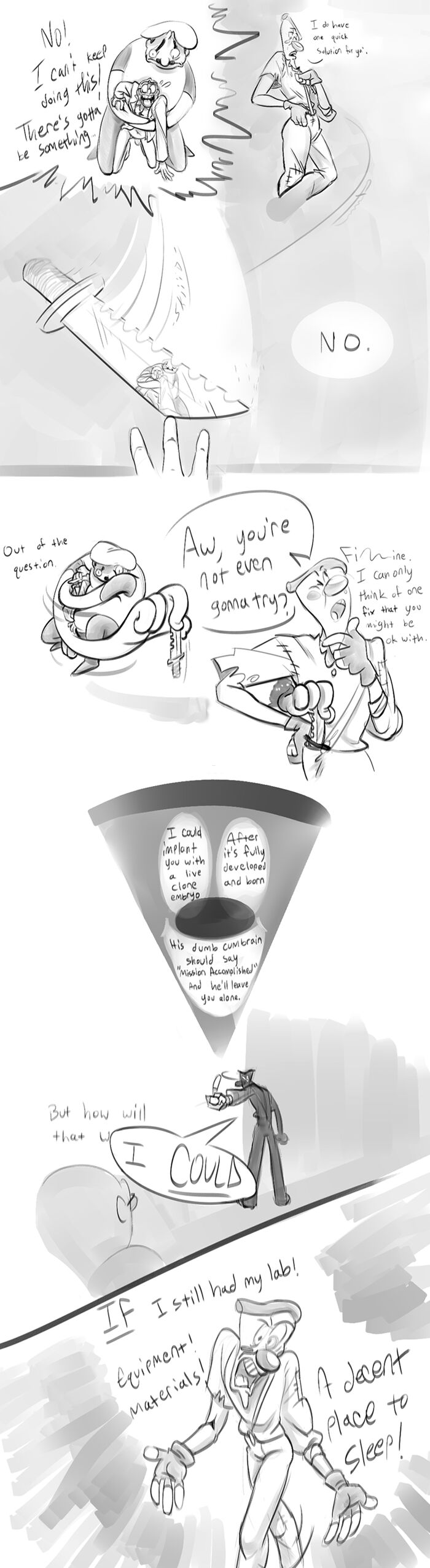 Mr. Stick and Fake Peppino Comic page 8 full