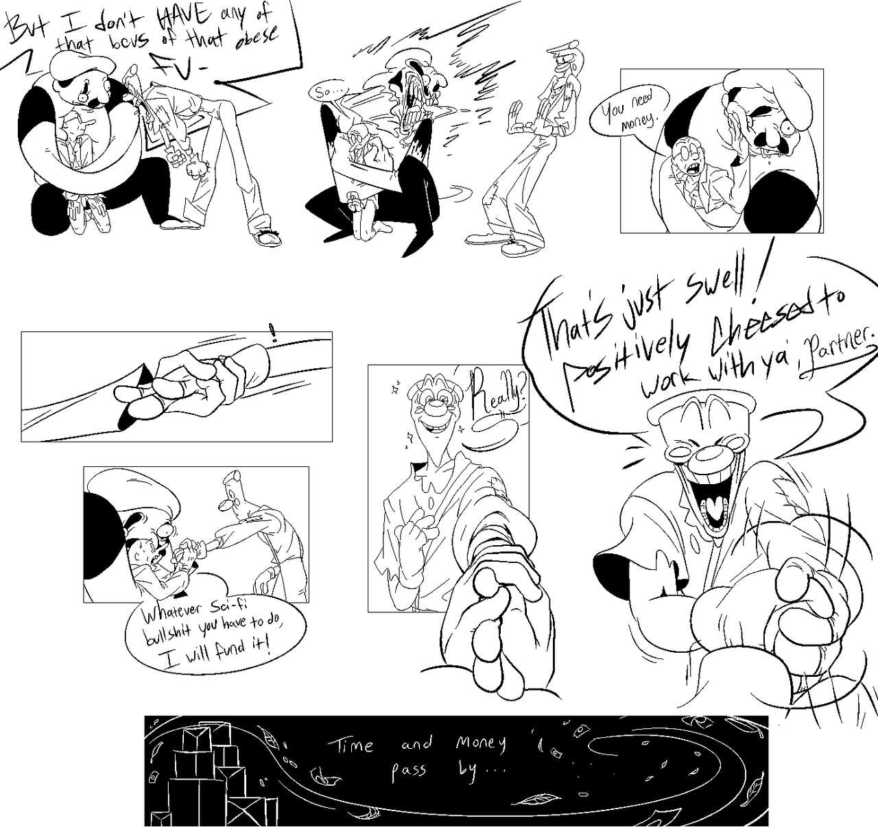 Mr. Stick and Fake Peppino Comic page 9 full
