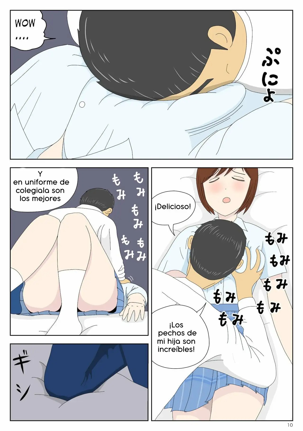 Asa Kara Chichi ni Ya Rareru Musume | Chica Acosada por su Padre page 10 full