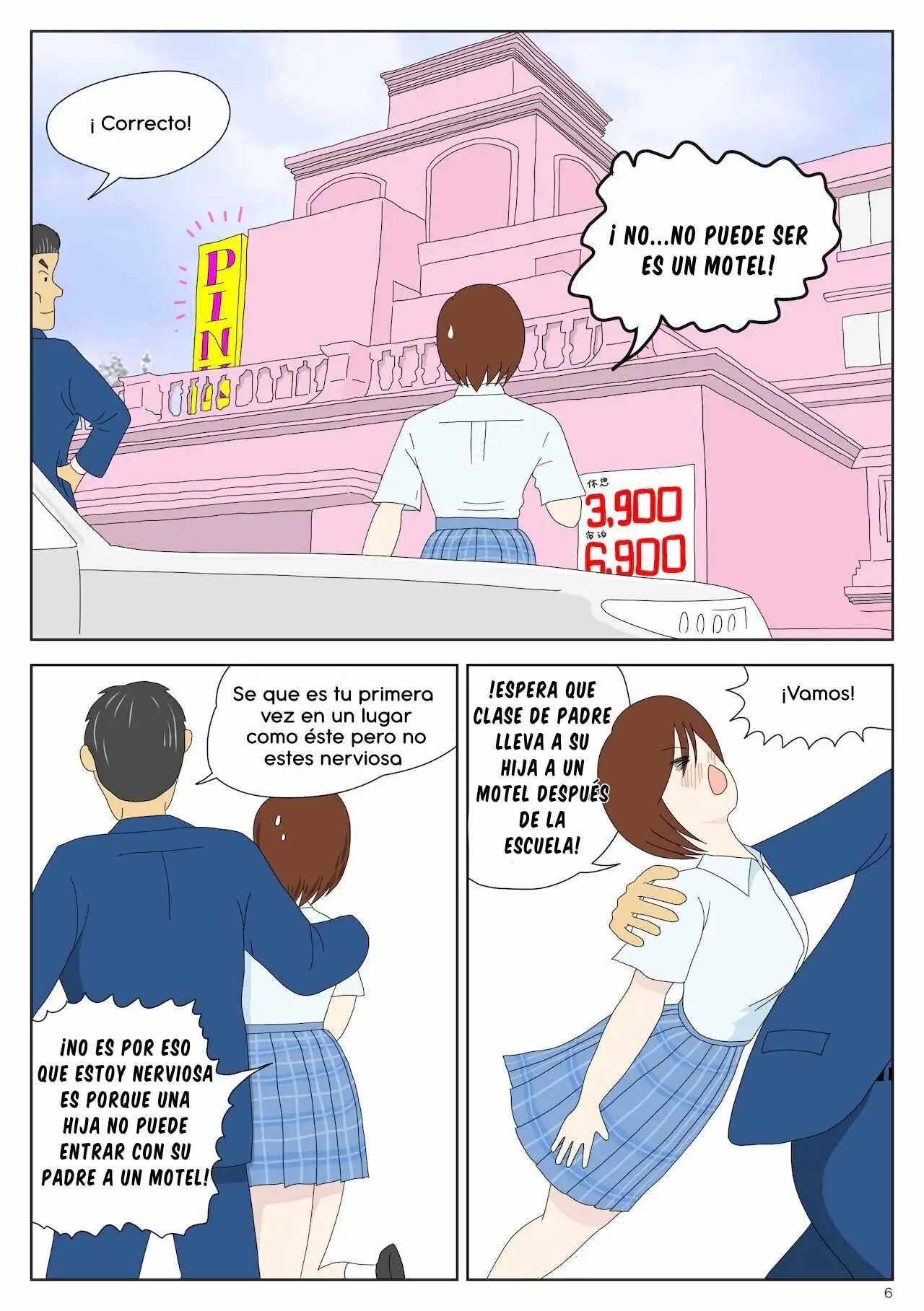 Asa Kara Chichi ni Ya Rareru Musume | Chica Acosada por su Padre page 6 full