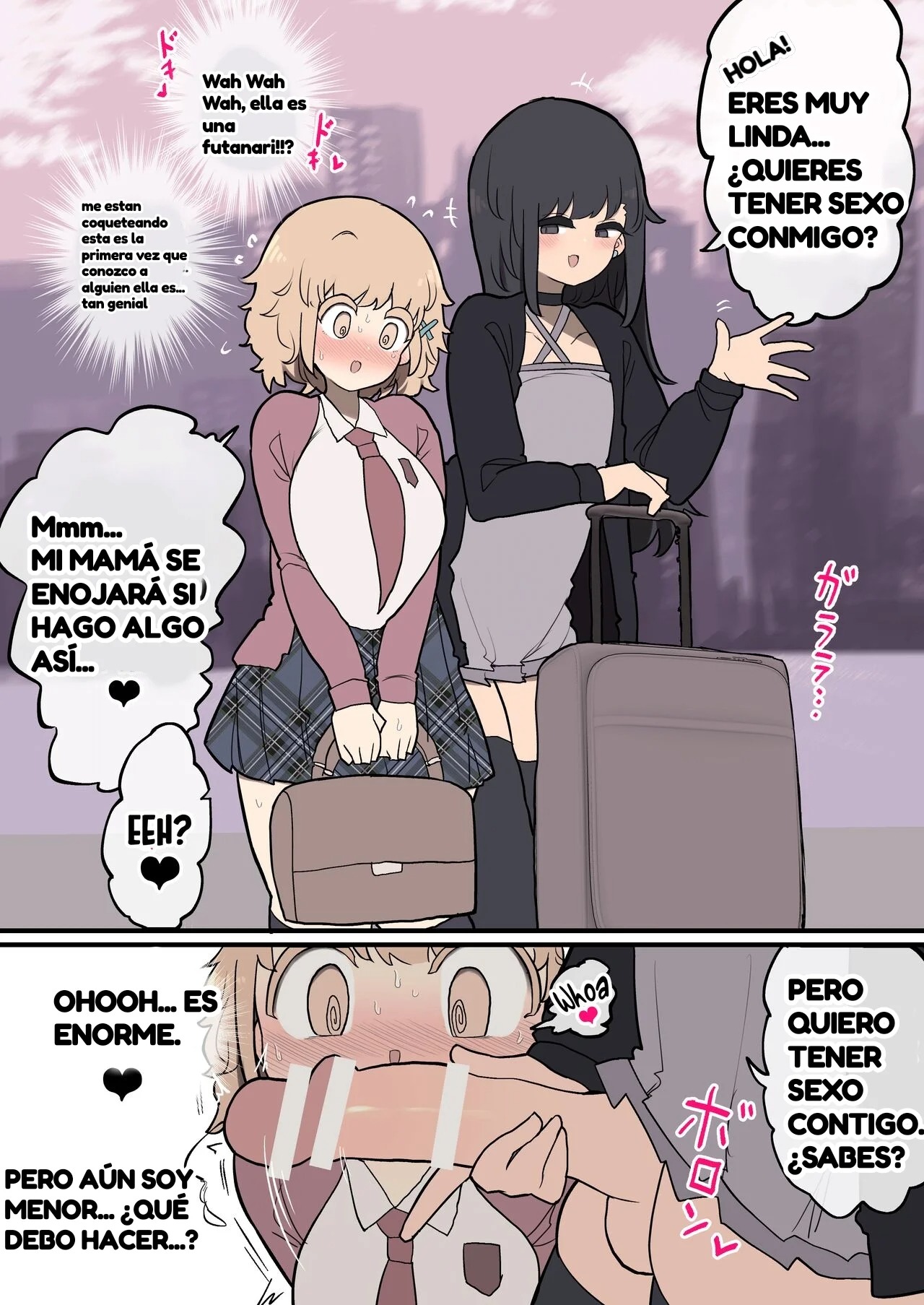 Futanari Ikemen Onnanoko Chinpo ni Meromero Soku Ochi Gaikokujin-chan | Extranjera de Grandes Pechos es Seducida por una Futanari Japonesa page 3 full