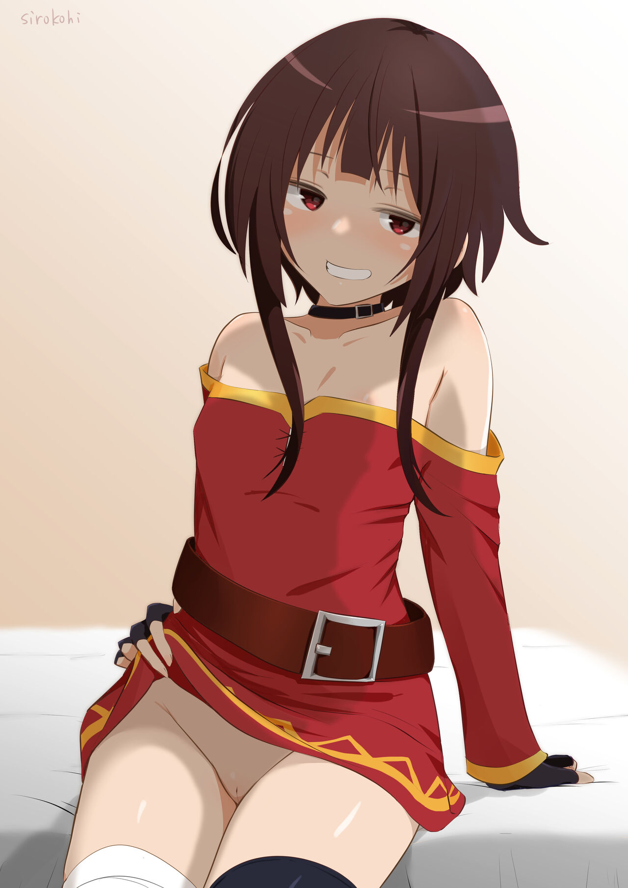 Osasoi Hadaka Megumin + Kurenai Densetsu Bed Scene If Route page 3 full