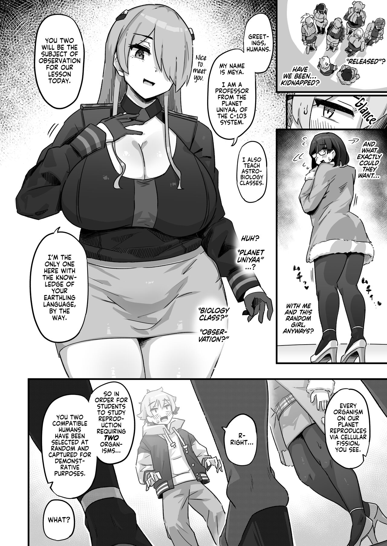 Kyou no Jugyou wa, Chikyuujin no Hanshoku Katsudou no Kansatsu desu | Today's Lesson is Observation of the Breeding Activities of Earthlings page 7 full
