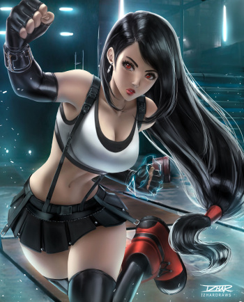 IzharDraws Tifa Lockhart cover
