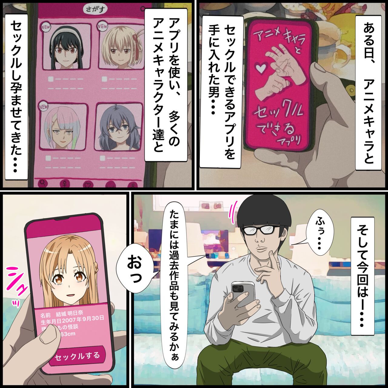Anime Chara to Sex Dekiru Appli 14, Asuna Hen page 1 full