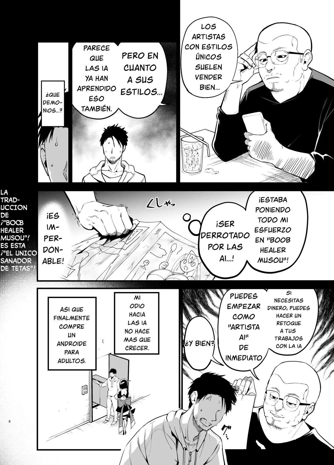 AI ni Shigoto o Torareta Mangaka, Seieki mo Torareru. page 5 full