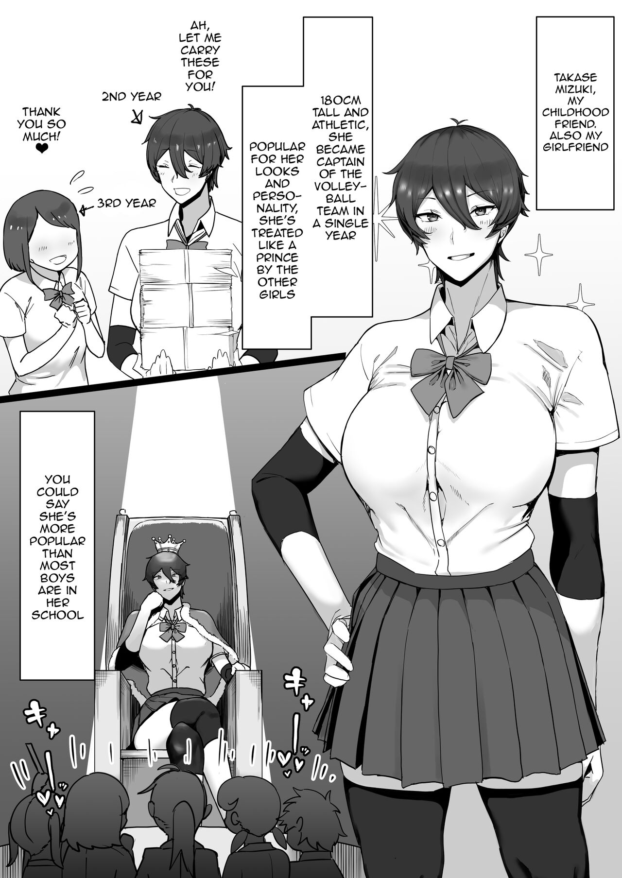 Having Sloppy Perverted Sex With My Childhood Friend Who's Got Princely Vibes So She's Super Popular With Girls, But Deep Down Is Actually a Masochistic Kitty page 7 full