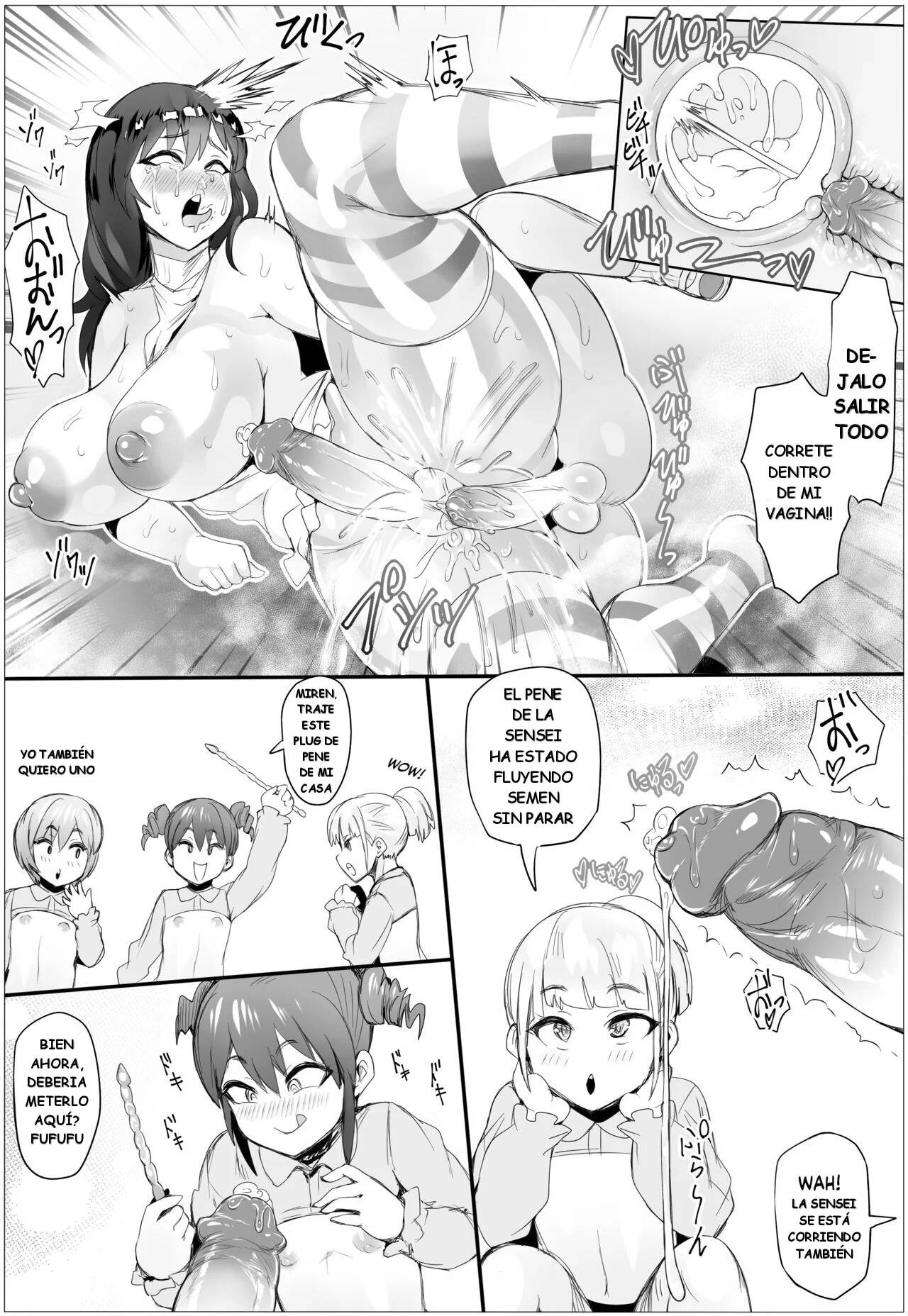 Otoko no Musume Hoikuen no Futanari Sensei | La maestra futanari para trapitos en edad preescolar page 9 full