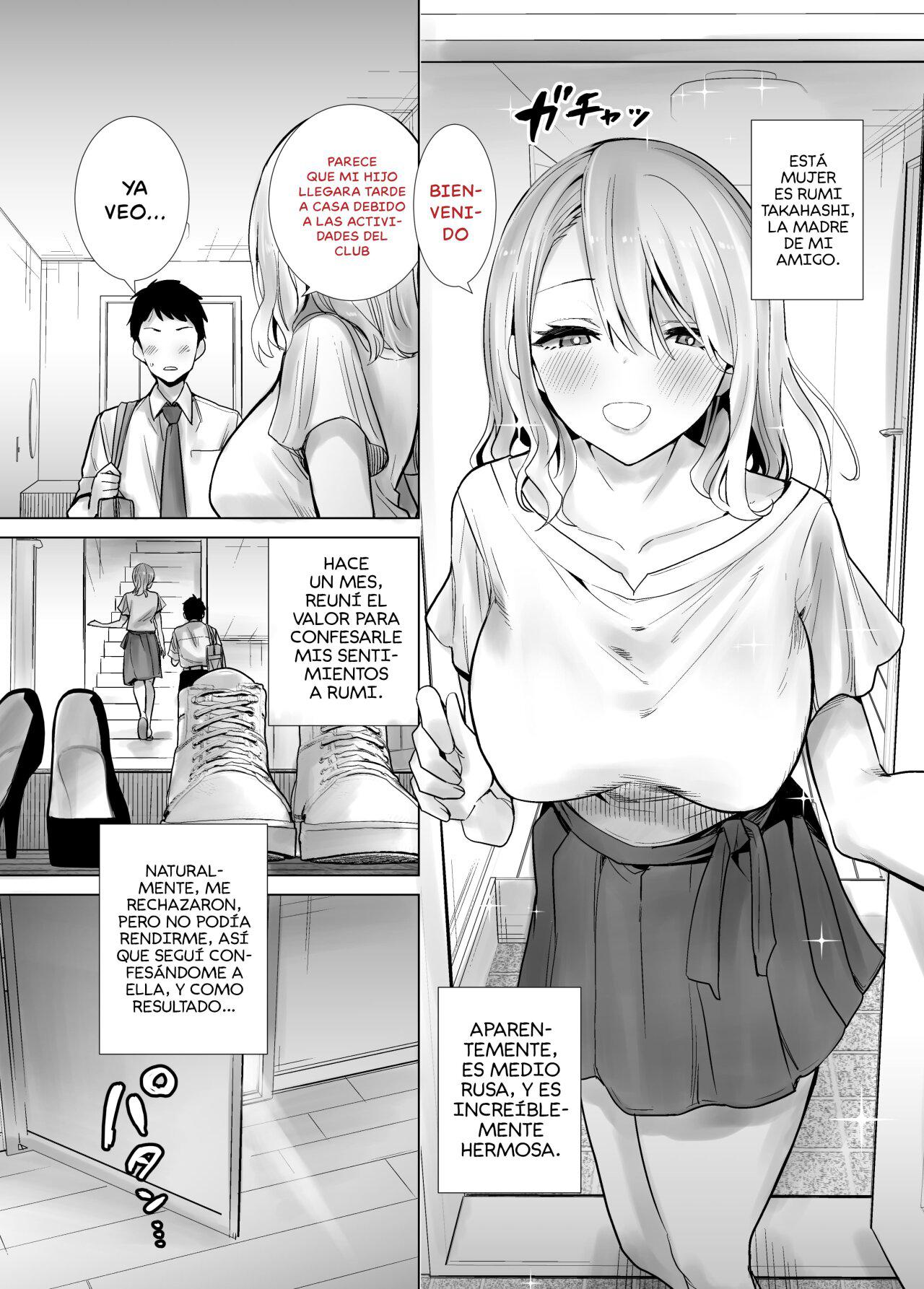 Tomodachi no Mama ga Boku no Dekachin de Ikimakutta  Hanashi | La madre de mi amigo se corre por mi gran polla page 3 full