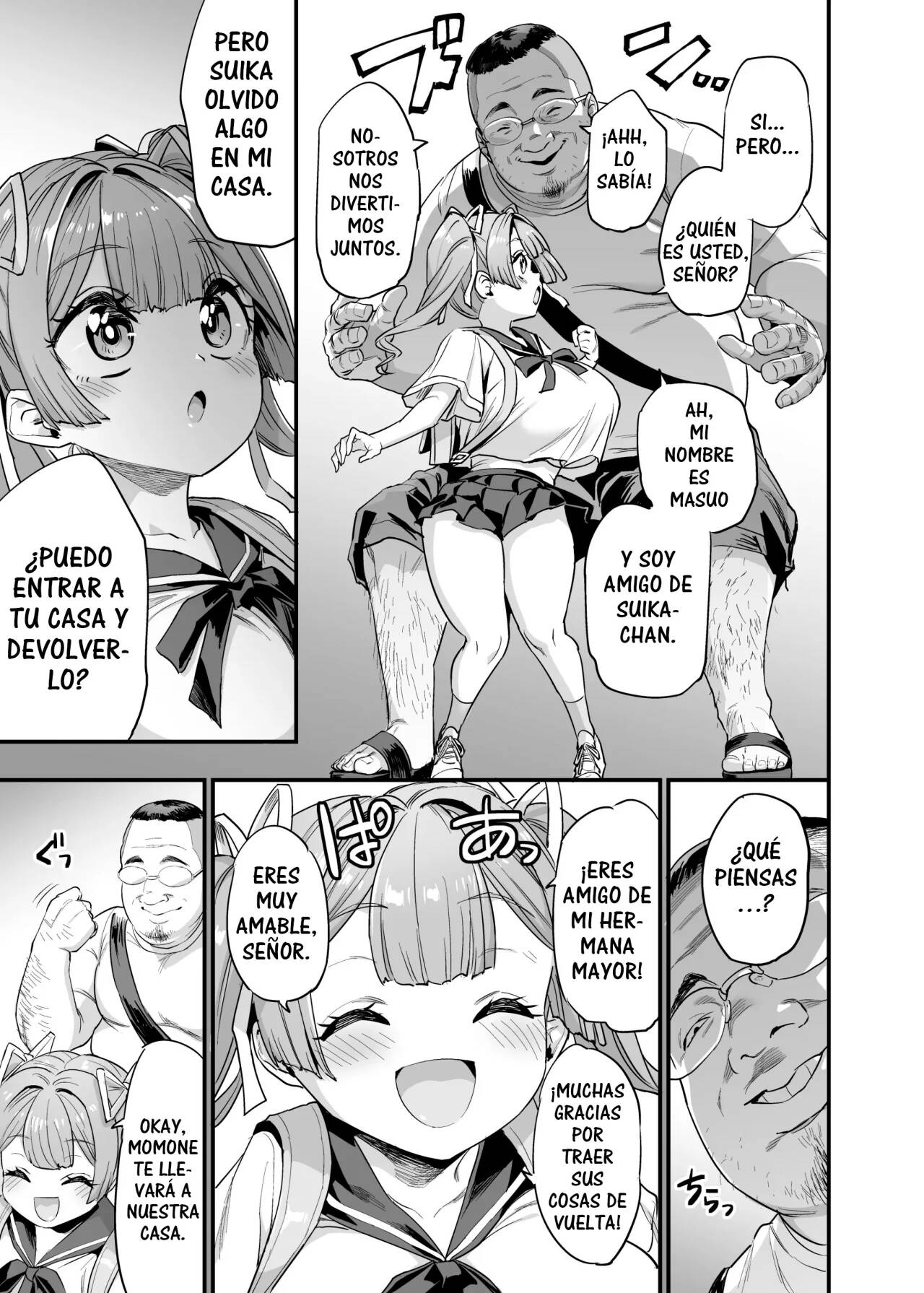 Paihame Kazoku #2 Momone Aiiku | Familia de tetas cogibles #2 La educacion sexual de Momone page 6 full