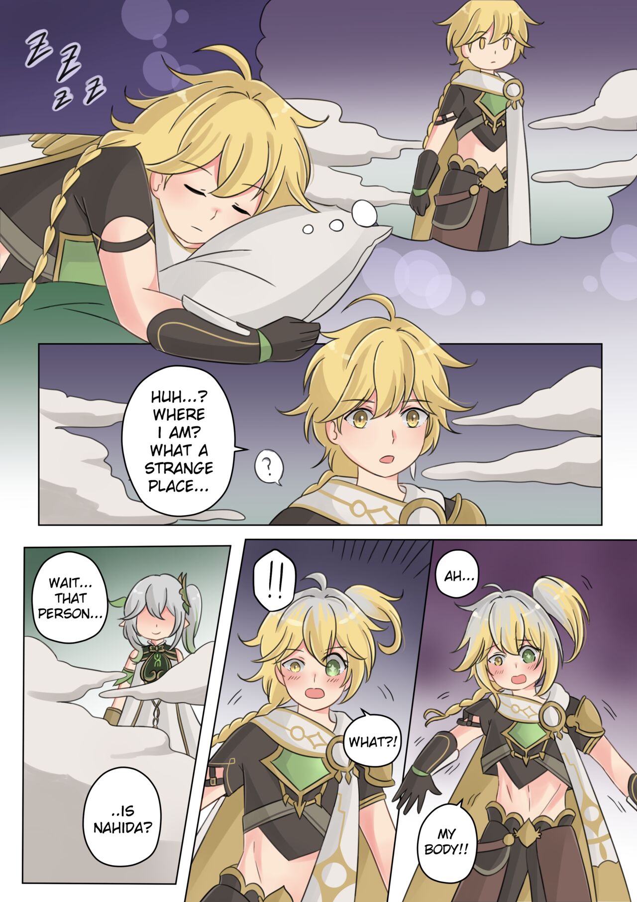 Aether's TG Dreams page 1 full