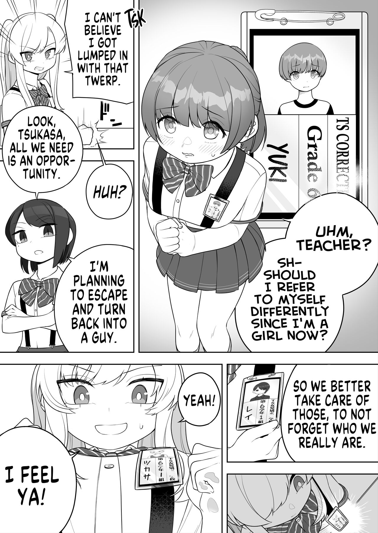 Kyousei Gimukyouiku! TS Ecchi na Onnanoko Kunrenkou! | Correction and Duty Education! Training School for Lewd TS Girls! page 5 full