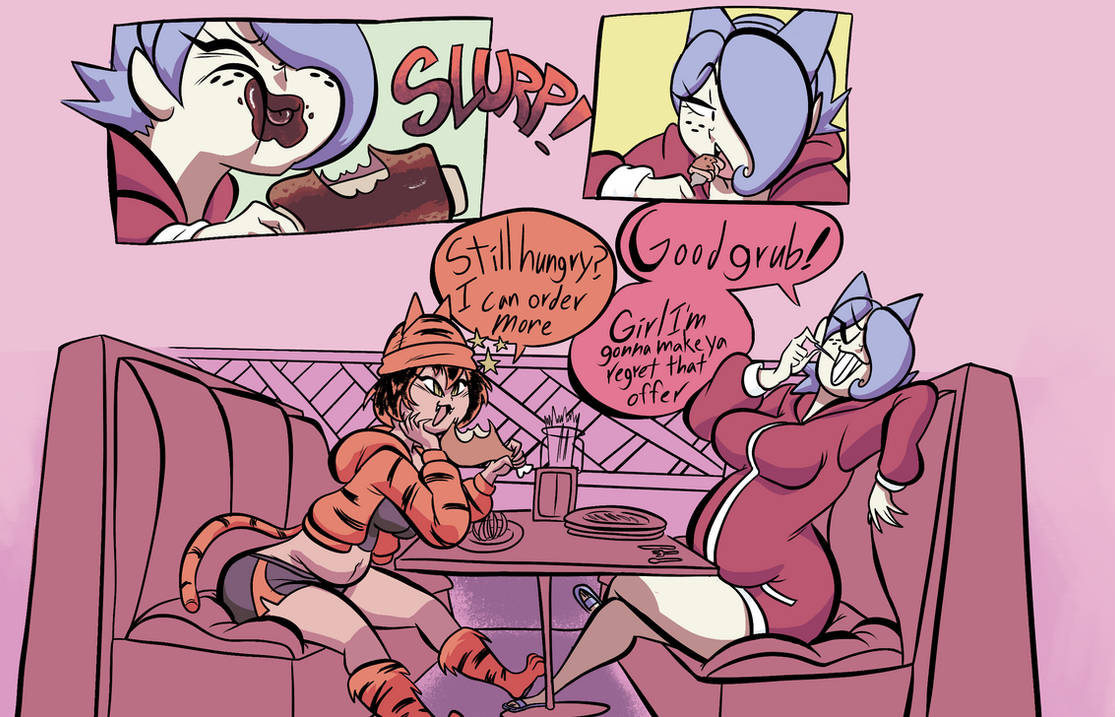 Sharlene and Pamela enter an eating contest page 3 full