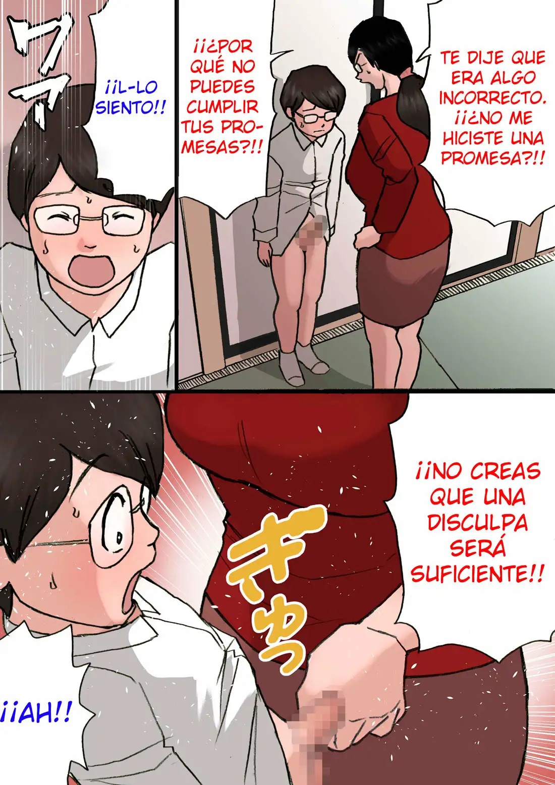 Mama ni Okorare Nagara Suru SEX 2 | Sexo Con Mamá Mientras Ella Está Enojada Conmigo 2 page 3 full