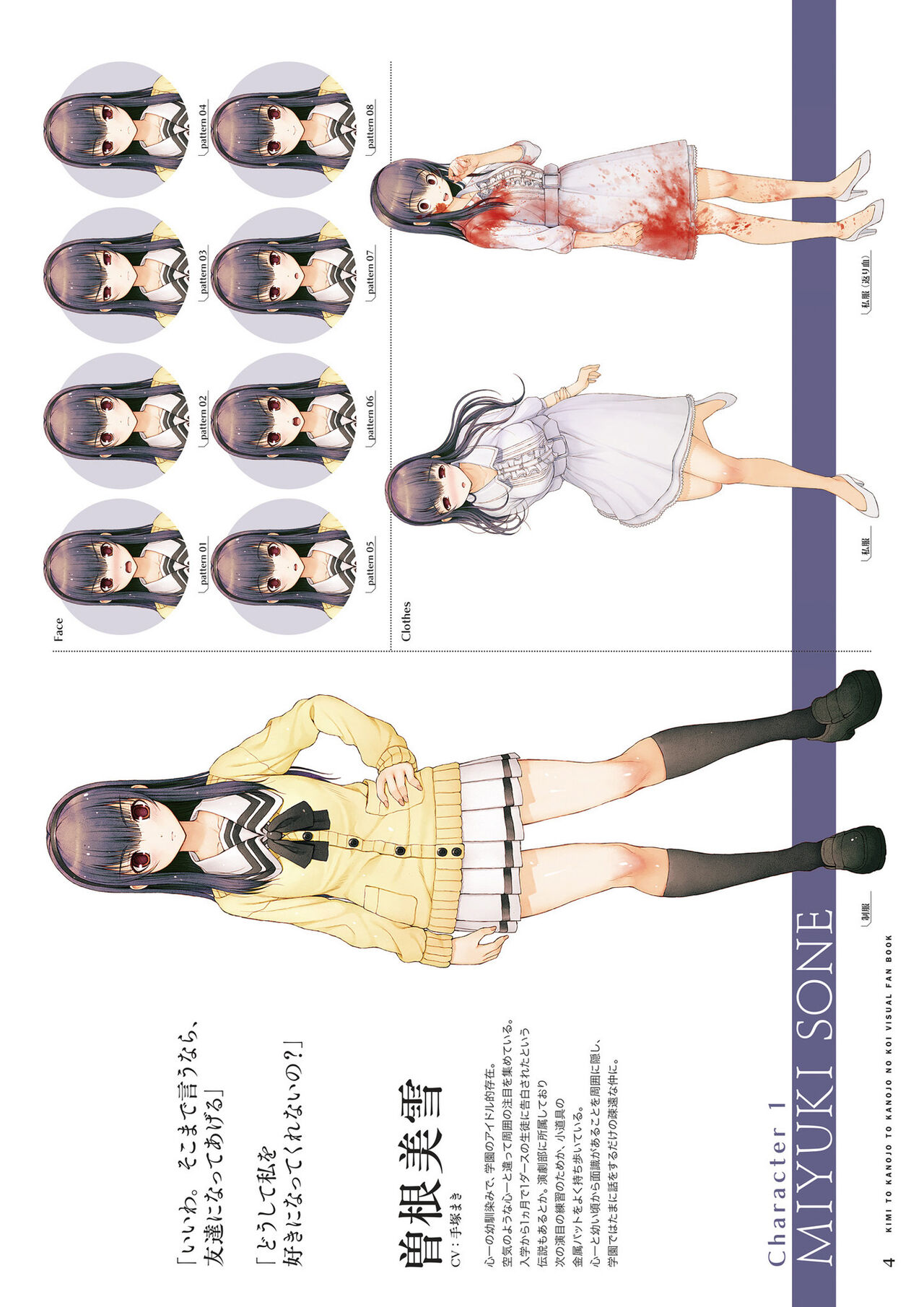 Kimi to Kanojo to Kanojo no Koi. Visual Fan Book page 5 full