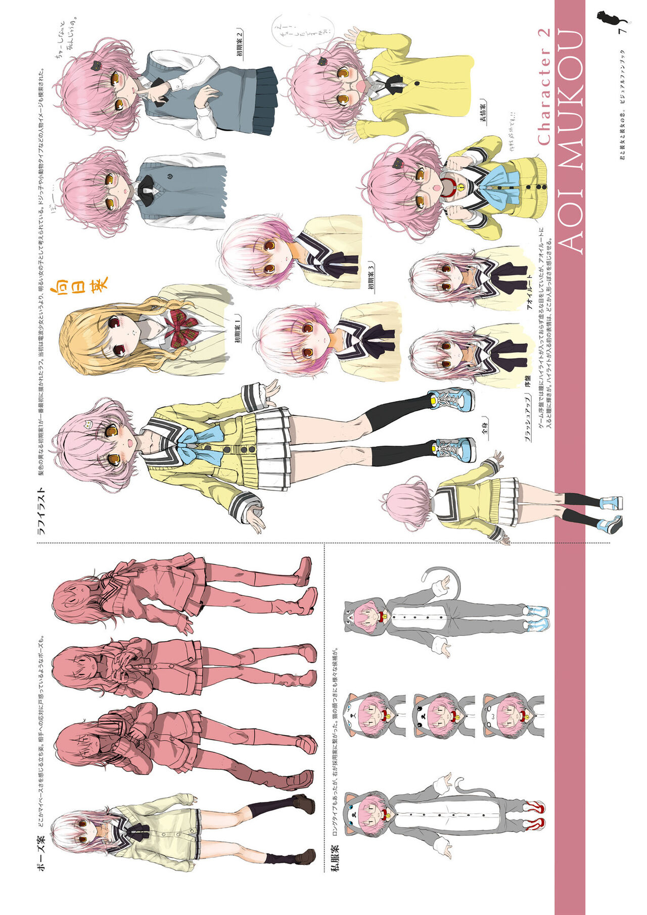 Kimi to Kanojo to Kanojo no Koi. Visual Fan Book page 8 full