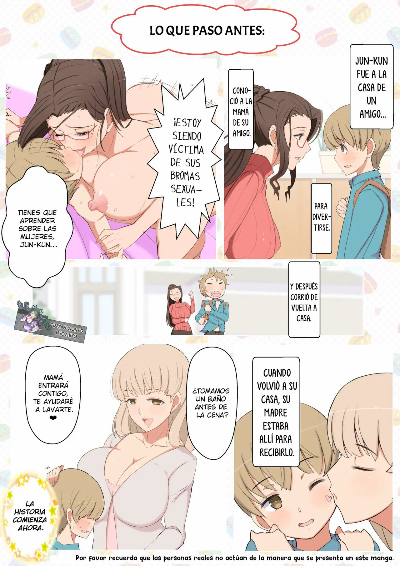 Jun-kun to Maa-kun no Mama ni H na Itazura Daisakusen | La Gran Estrategia De Burlas Lascivas Con Mamá De Jun-Kun Y Maa-Kun page 2 full