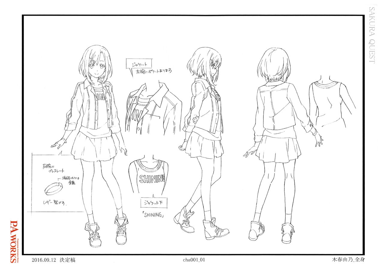 Sakura Quest Settei page 1 full