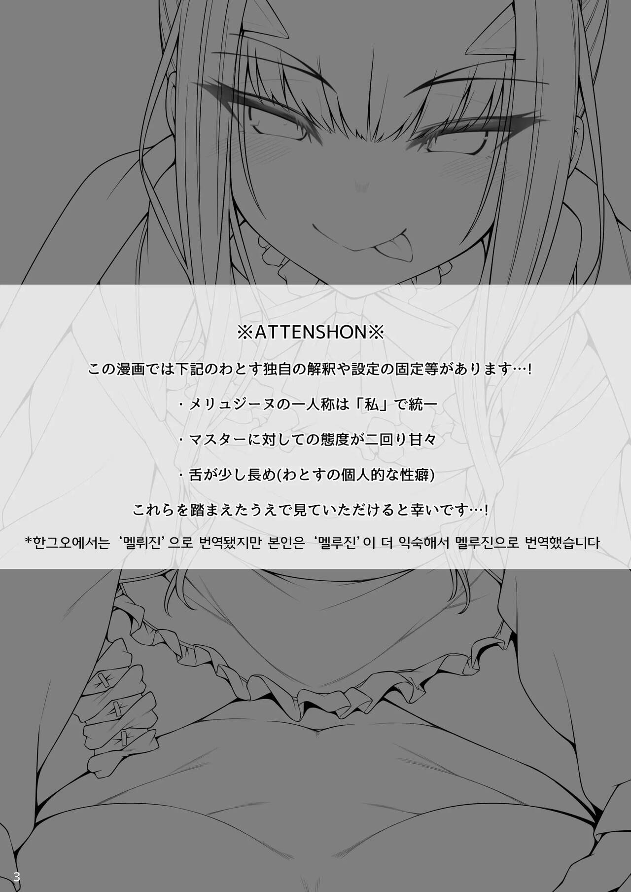 Melusine to Motto Iroiro Ecchi Hon | 멜루진과 좀더 이것저것 H책 page 2 full
