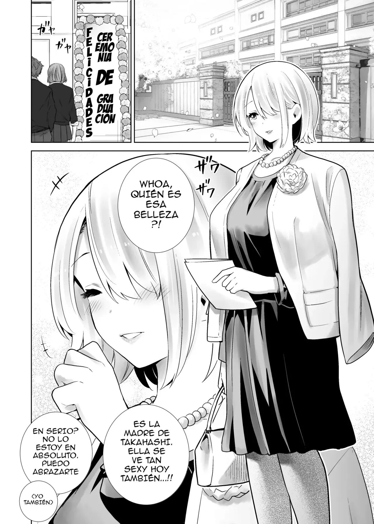 Tomodachi no Mama ga Boku no Dekachin de Ikimakutta  Sotsugyoushiki | Mi ceremonia de graduación donde la mamá de mi amigo se vino con mi gran polla page 3 full