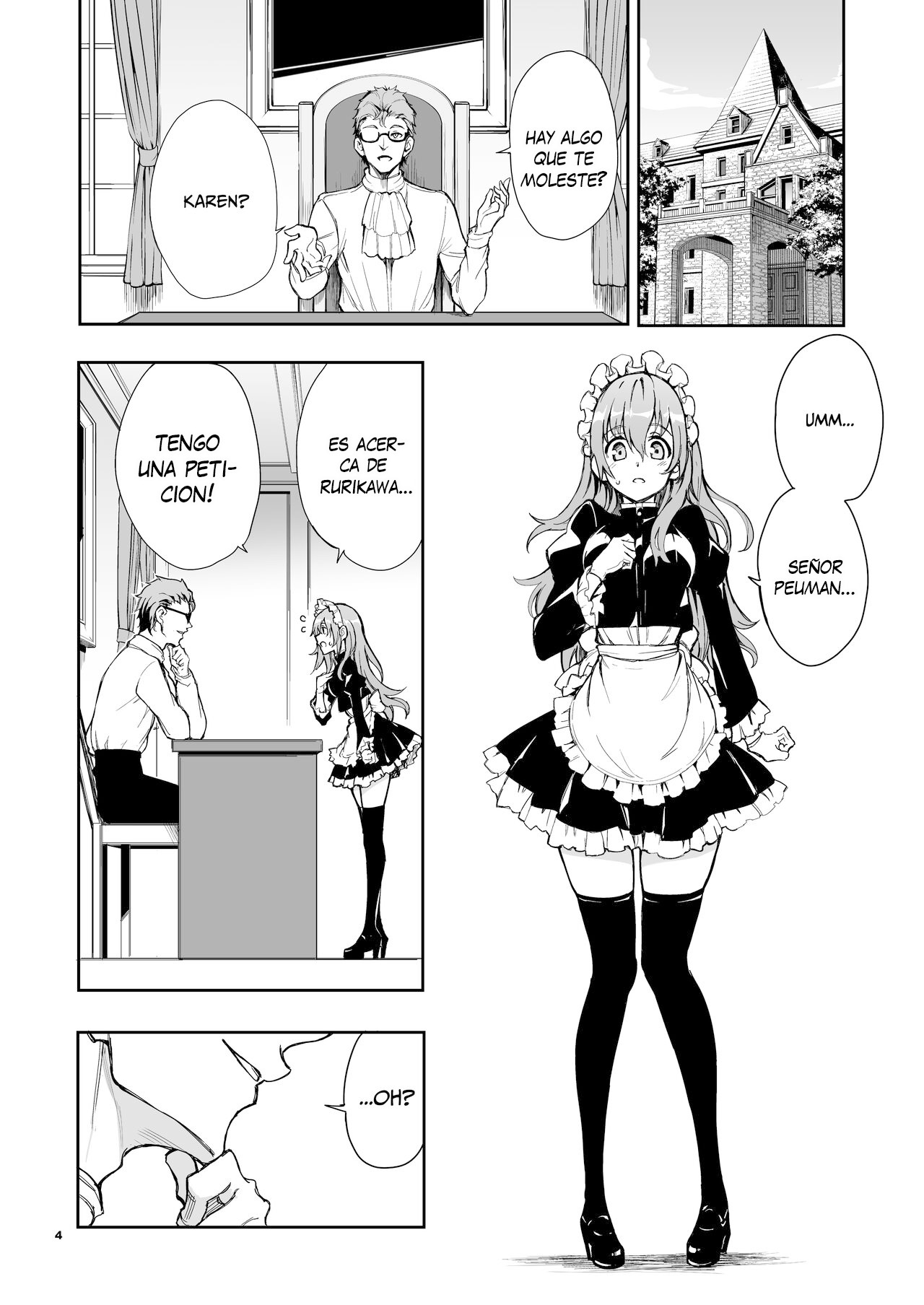 Maid Kyouiku. 6 -Botsuraku Kizoku Rurikawa Tsubaki- | Educando a la sirvienta 6 page 4 full