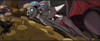 Luna, Cynder, Dark, and a Cage cover