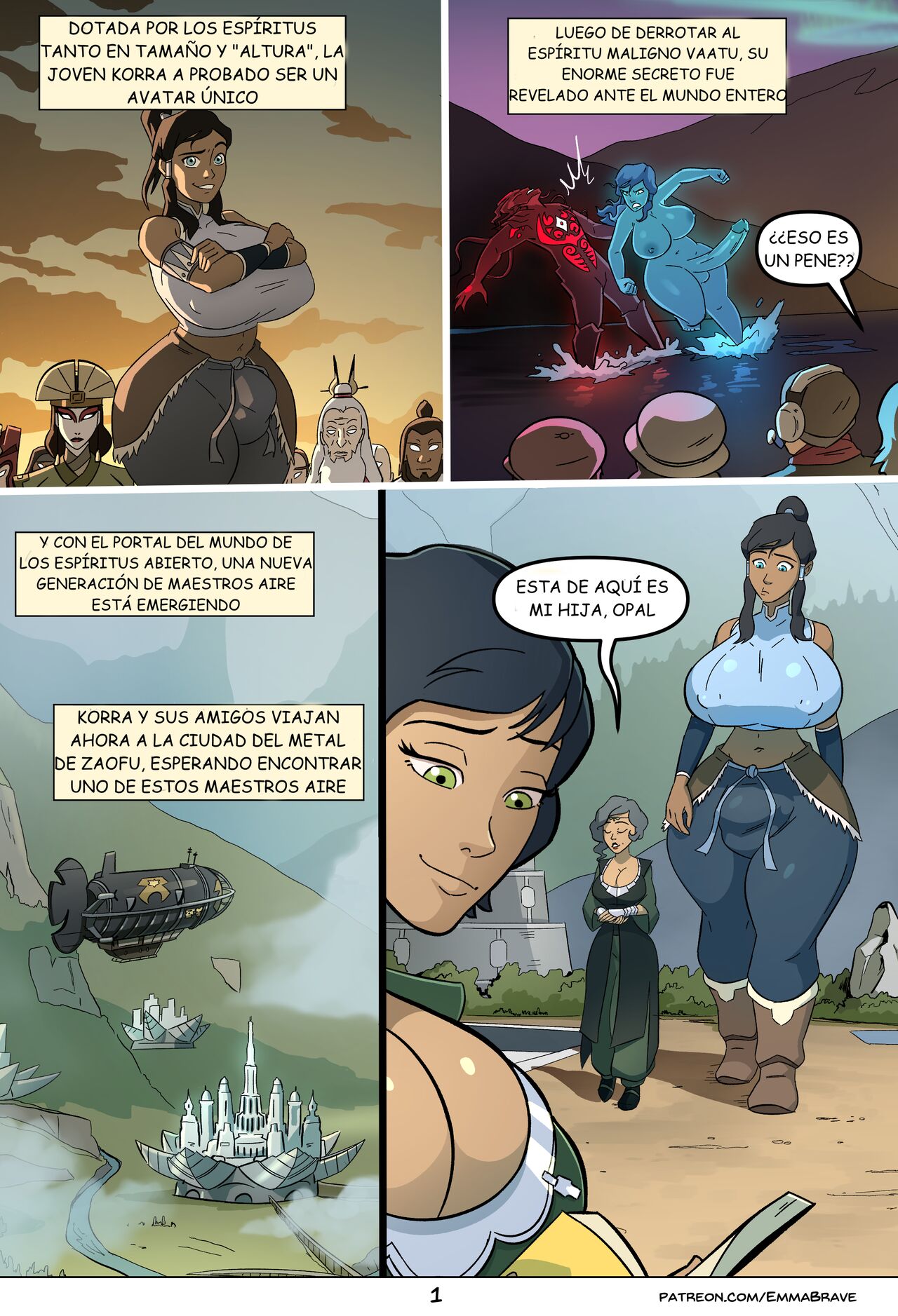 Korra: Book Three page 1 full
