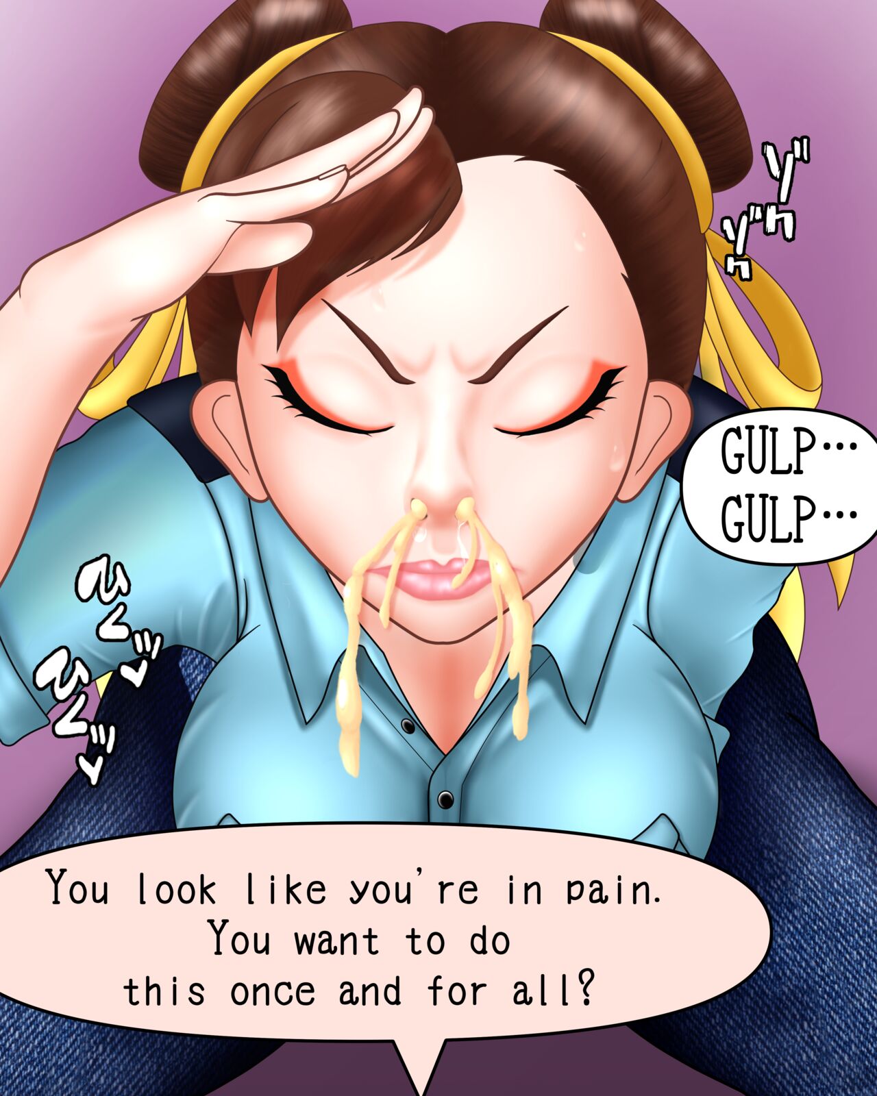 Chun-Li Hyottoko Fellatio page 7 full