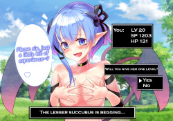 Lesser succubus swelling boob paizuri drain