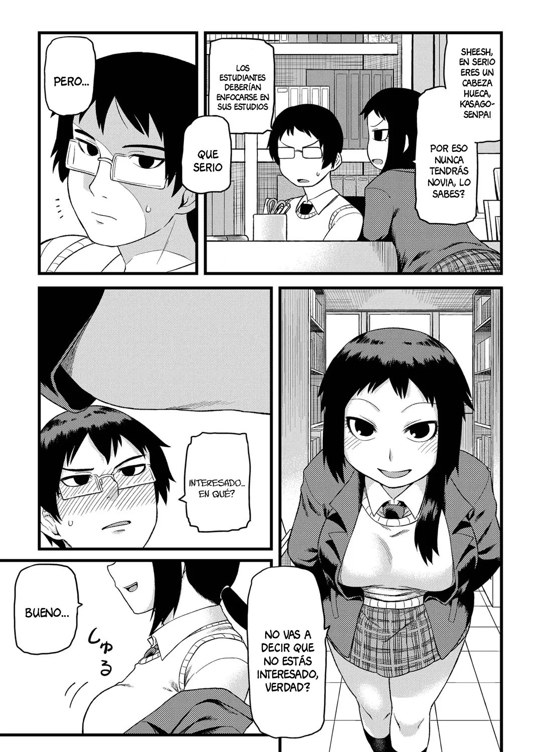 Toshoshitsu no Senpai to. page 4 full