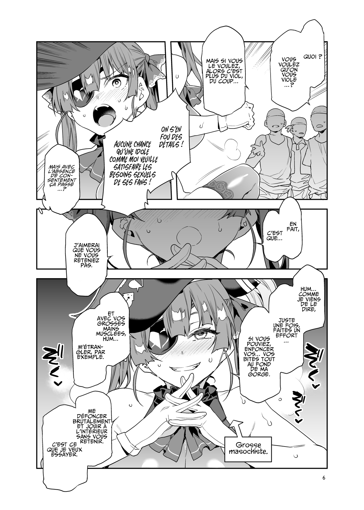 Marine Senchou wa Hi Goui no Ue de Wakarasaretai | La Capitaine Marine veut être violée de façon non-consentie page 6 full